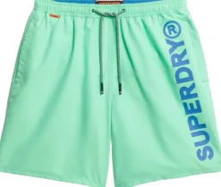 Superdry SPORT GRAPHIC 17 SWIM SHORT Spring bud green Best