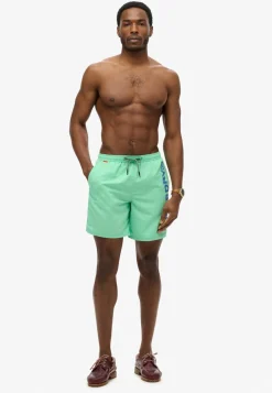 Superdry SPORT GRAPHIC 17 SWIM SHORT Spring bud green Best