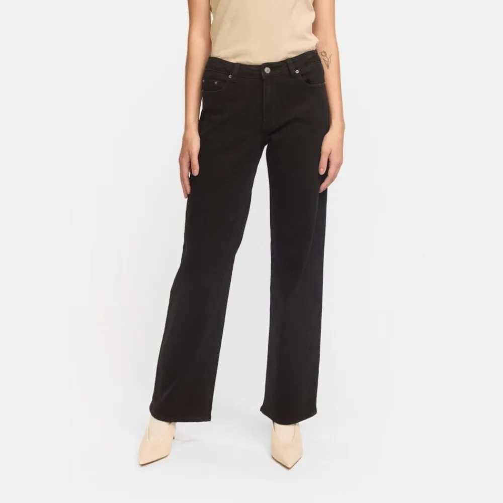 Soft Rebels SRWilla Midwaist Wide Jeans Black