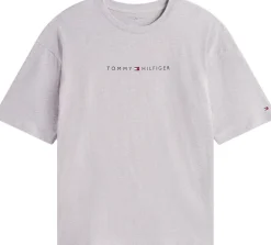 Tommy Hilfiger SS TEE CONT. LOGO Light grey heather Outlet