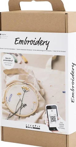 Børn Creativ Company Start DIY Kit Broderi, Blomster