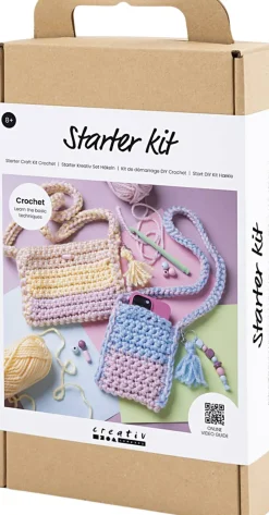 Creativ Company Start DIY Kit Hækle, Tasker Hot