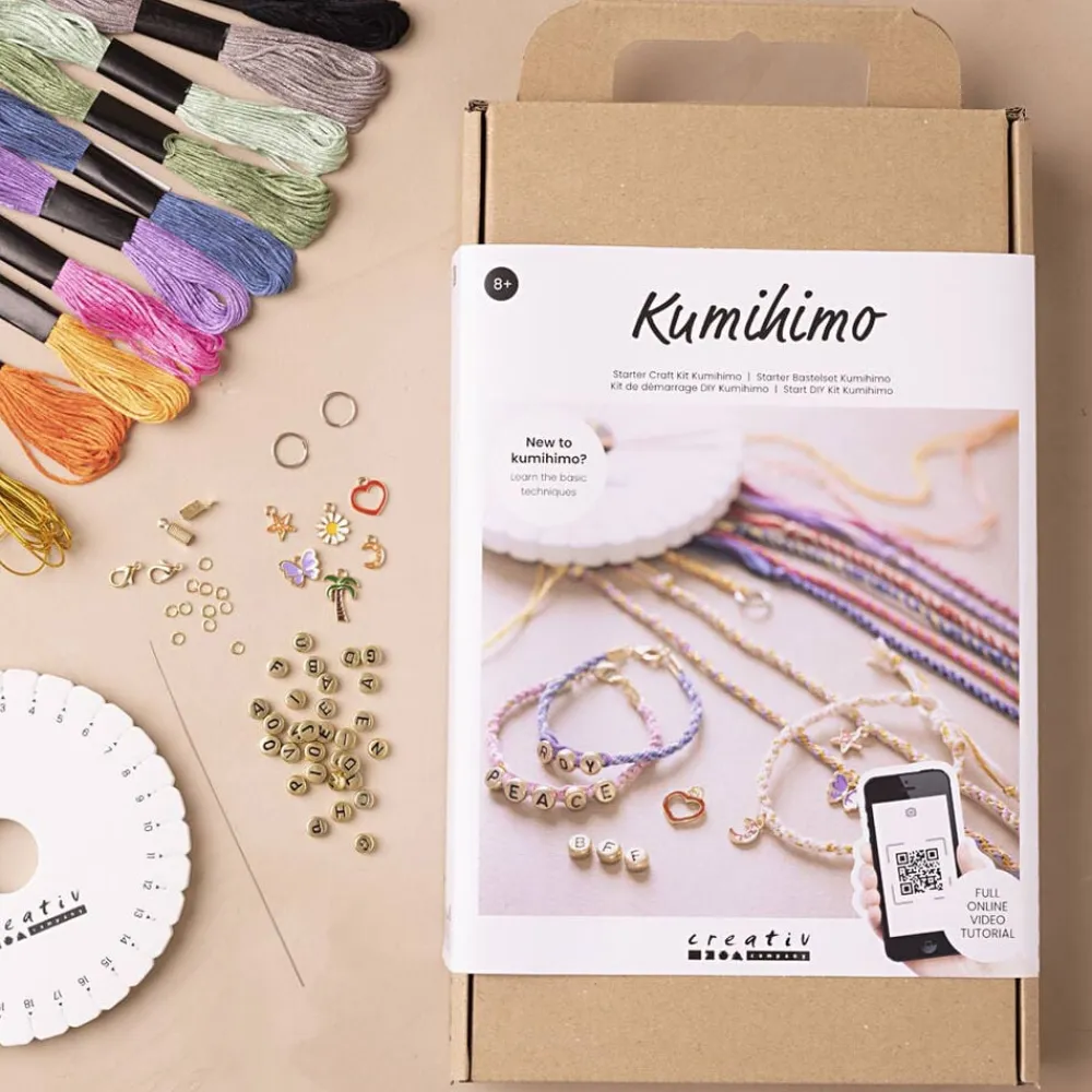 Start DIY Kit Kumihimo, Venskabsarmbånd>Creativ Company Best