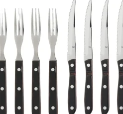 Gense Steakbestik/grillbestik Old farmer classic 8 dele Træ/Stål