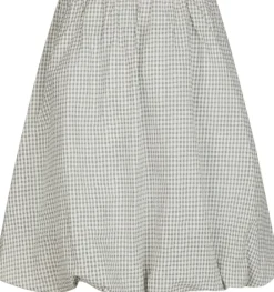 Neo Noir Stela Small Check Skirt Creme Discount