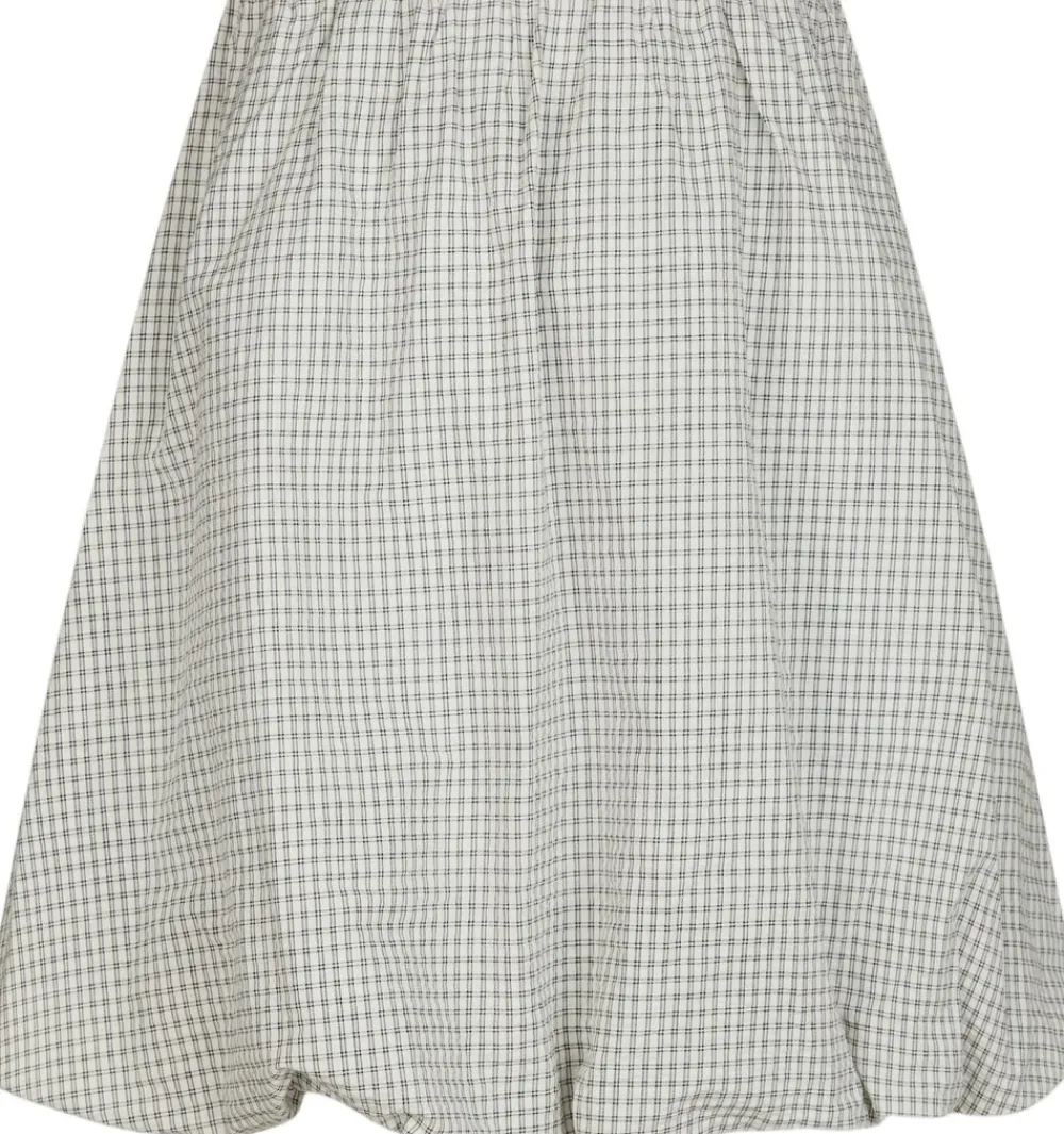 Neo Noir Stela Small Check Skirt Creme Discount