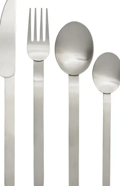 Ferm Living Stelo Cutlery - Set of 4 - Brushed Stainless Steel Clearance