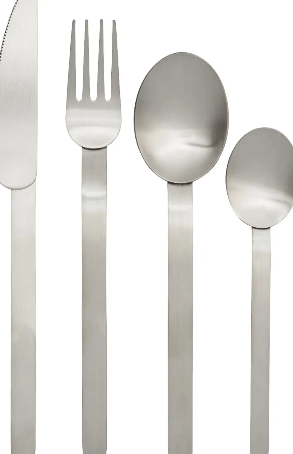 Ferm Living Stelo Cutlery - Set of 4 - Brushed Stainless Steel Clearance
