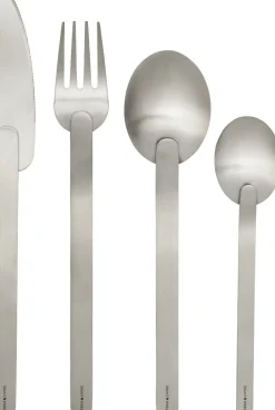 Ferm Living Stelo Cutlery - Set of 4 - Brushed Stainless Steel Clearance
