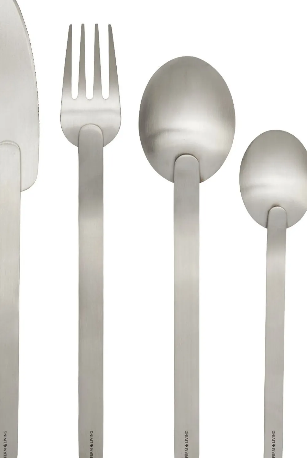 Ferm Living Stelo Cutlery - Set of 4 - Brushed Stainless Steel Clearance