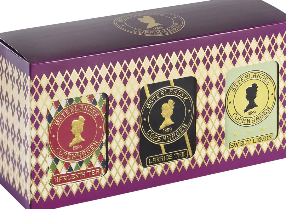 Østerlandsk 1889 Østerlandsk 3stk 12stk thebrevs-gaveæske, populær