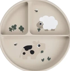 Done by Deer Stick&Stay inddelt tallerken Tiny farm Sand