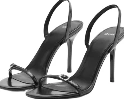 MANGO Stiletto heel sandal with buckle Black Sale