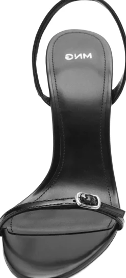 MANGO Stiletto heel sandal with buckle Black Sale