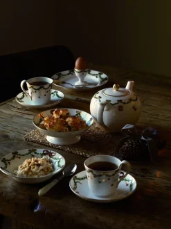 Stjerne Riflet Jul 18 cm. skål på fod>Royal Copenhagen Outlet