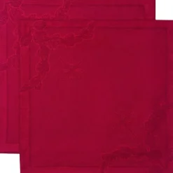 Royal Copenhagen Stjerne Riflet serviet rød 2pk