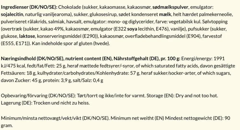 Stænger mørk 2 stk. 80 gr.>Bagsværd Lakrids