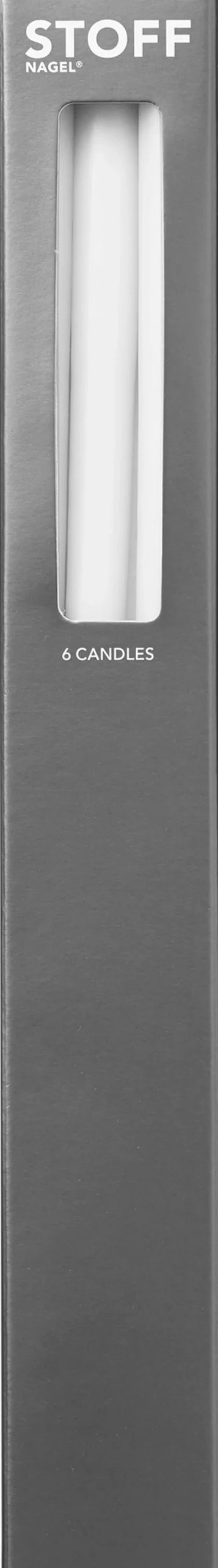 STOFF Nagel STOFF candles by Ester&Erik - 6 stk i gaveæske, hvid