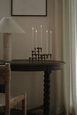 STOFF Nagel candle holder/stage set with 3 pcs - bronzed bra New