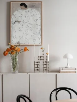 STOFF Nagel ® lysestage krom