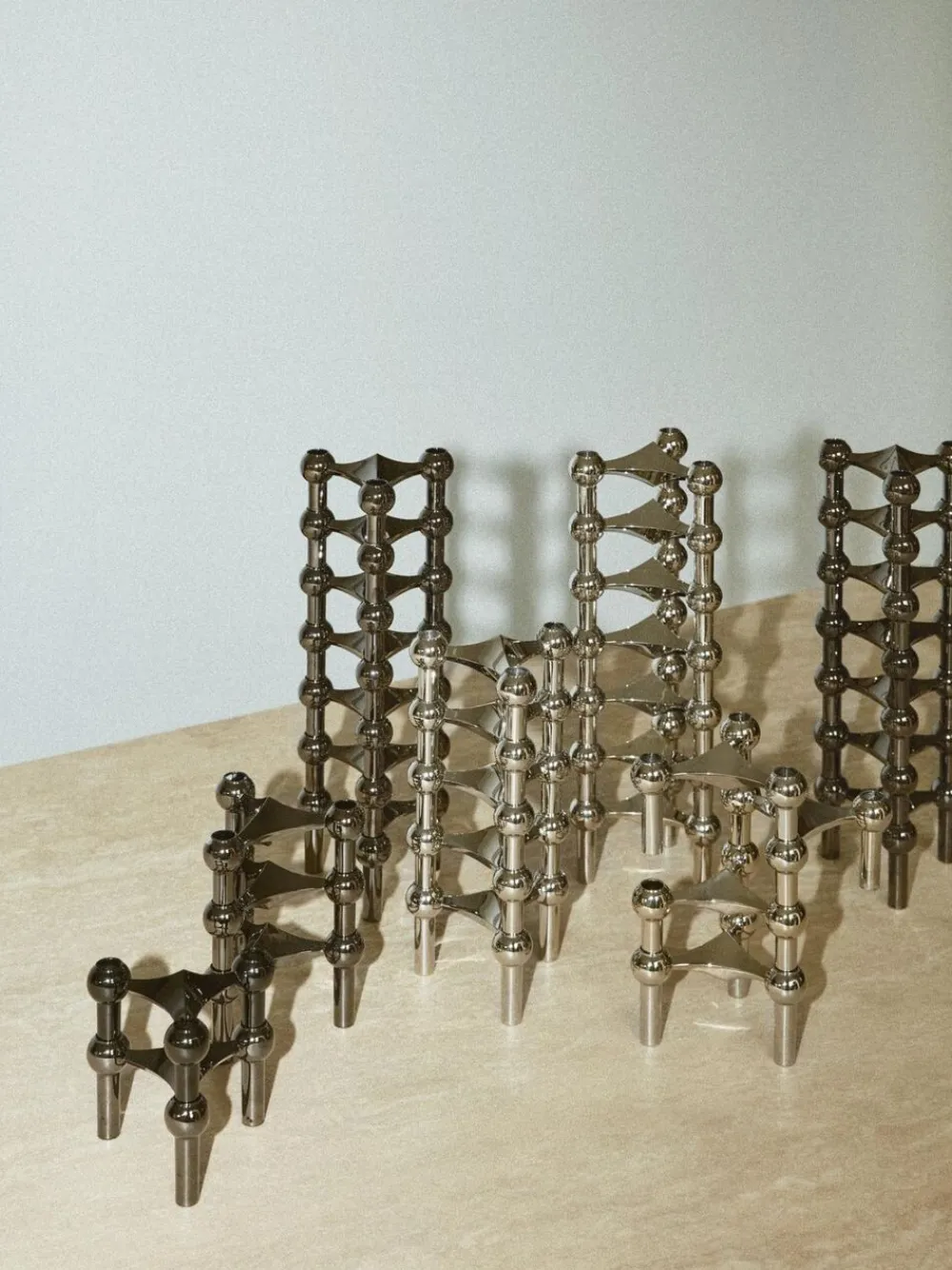 STOFF Nagel ® lysestage krom