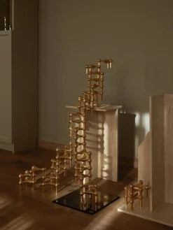 STOFF Nagel ® lysestage messing