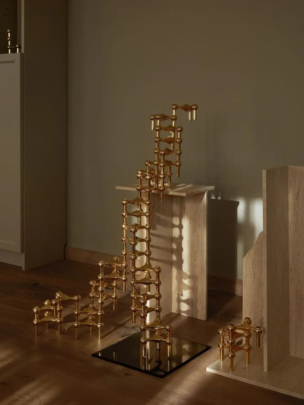 STOFF Nagel ® lysestage messing