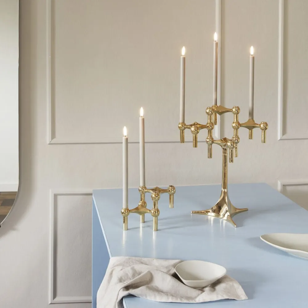 STOFF Nagel ® lysestage messing