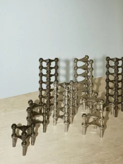 STOFF Nagel ® 3-pak lysestage krom