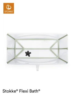 Børn Stokke FlexiBath XL Transperent Green