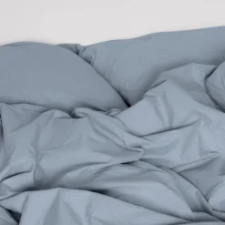 Sekan Stonewashed percale sengesæt Dueblå Best