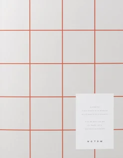 Stor notesbog med syet ryg, lys grå>Notem Clearance