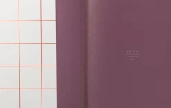 Stor notesbog med syet ryg, lys grå>Notem Clearance