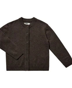 Magasin du Nord Collection Strikka RWS wool & cashmere cardigan Dark brown melange Clearance