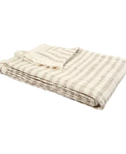 Magasin du Nord Collection Stripe throw Beige Best