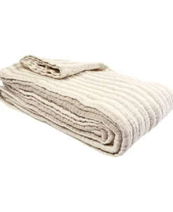 Magasin du Nord Collection Stripe throw Beige Best