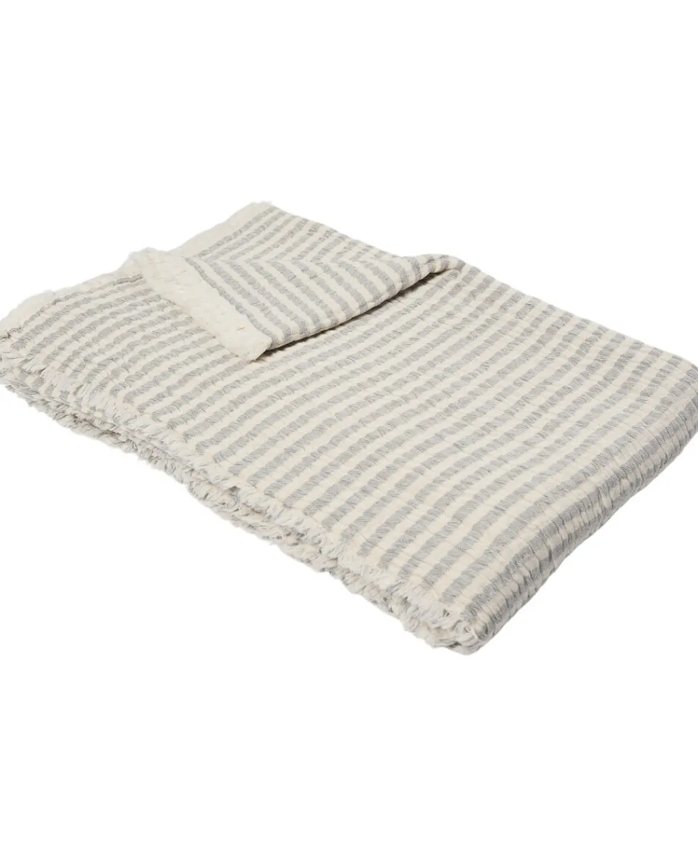 Stripe throw 130x200cm blue stripe>Magasin du Nord Collection Best