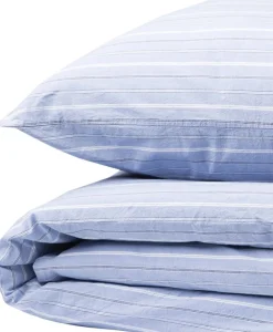 Magasin du Nord Collection Stripe washed percale Blue/white New
