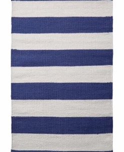 Magasin du Nord Collection stripe/, tæppe Blå-hvid Best