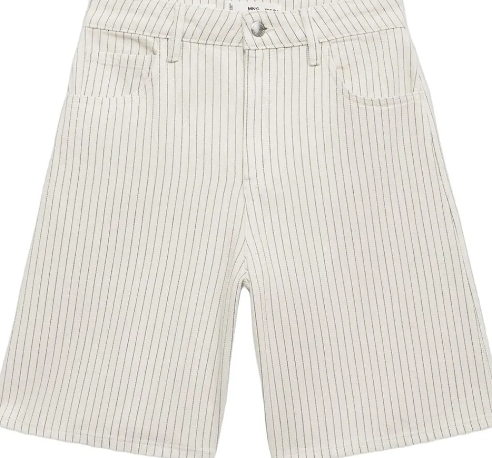 Striped denim shorts>MANGO Sale