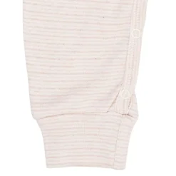 Copenhagen Colors STRIPED LONG SLEEVED ROMPER W. LAPNECK Pink stripe Discount