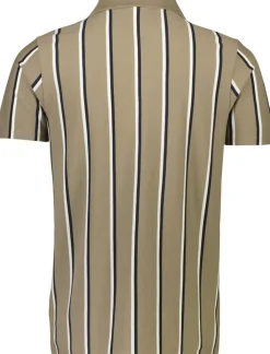 Lindbergh Striped piqué polo shirt S/S