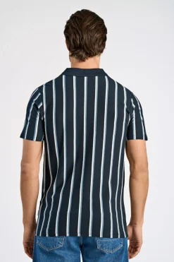 Striped piqué polo shirt S/S><noscript><img width=