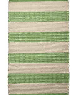 stripe/natur-grøn, tæppe>Magasin du Nord Collection Discount