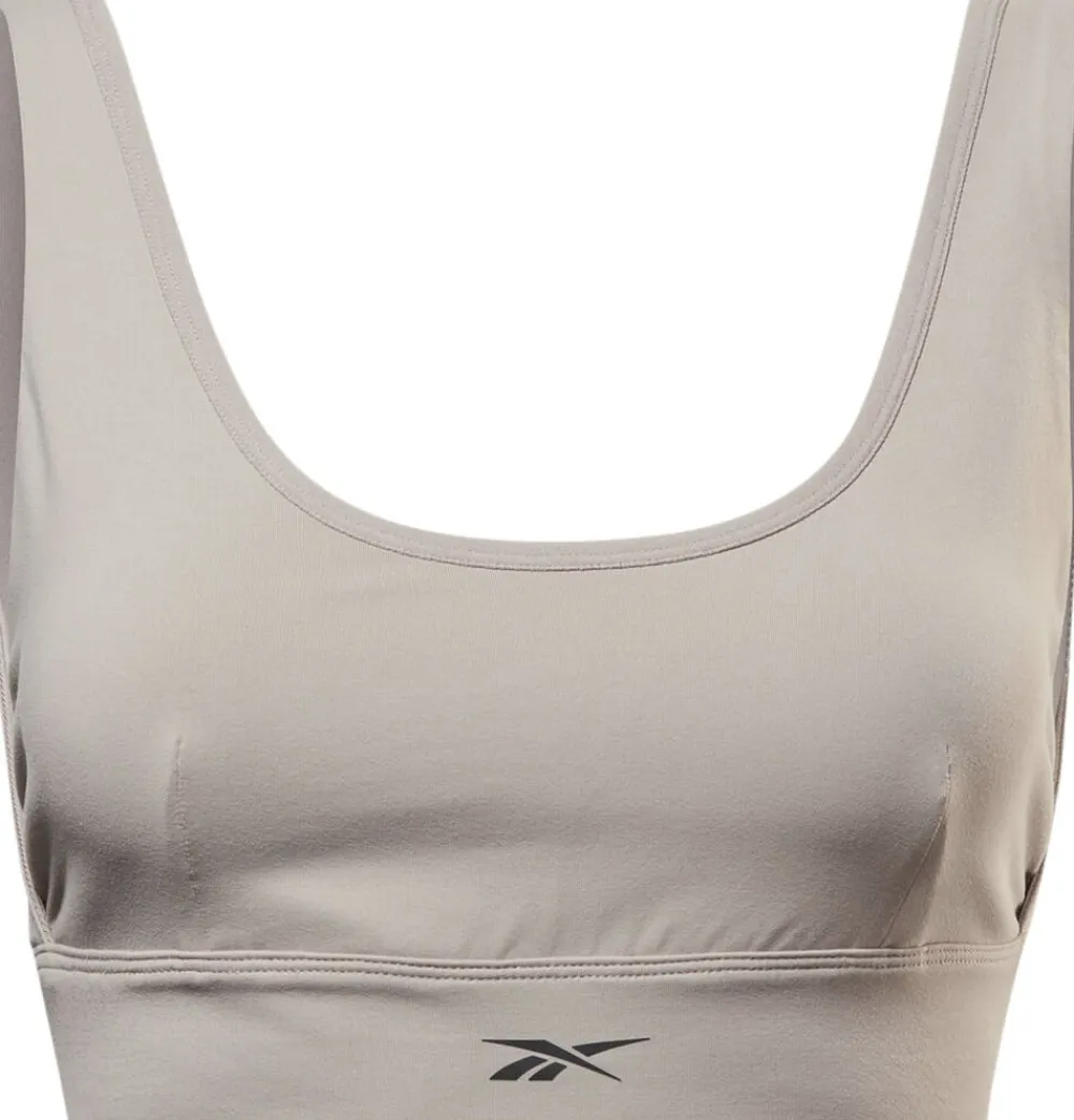 Reebok Studio Stripped Minimalist sports bh Brun Sale