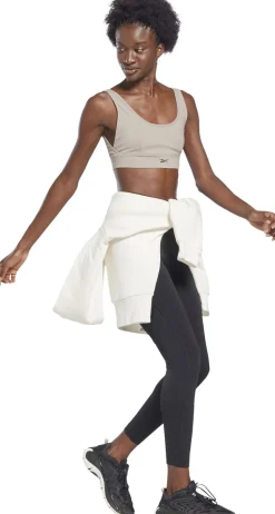 Reebok Studio Stripped Minimalist sports bh Brun Sale