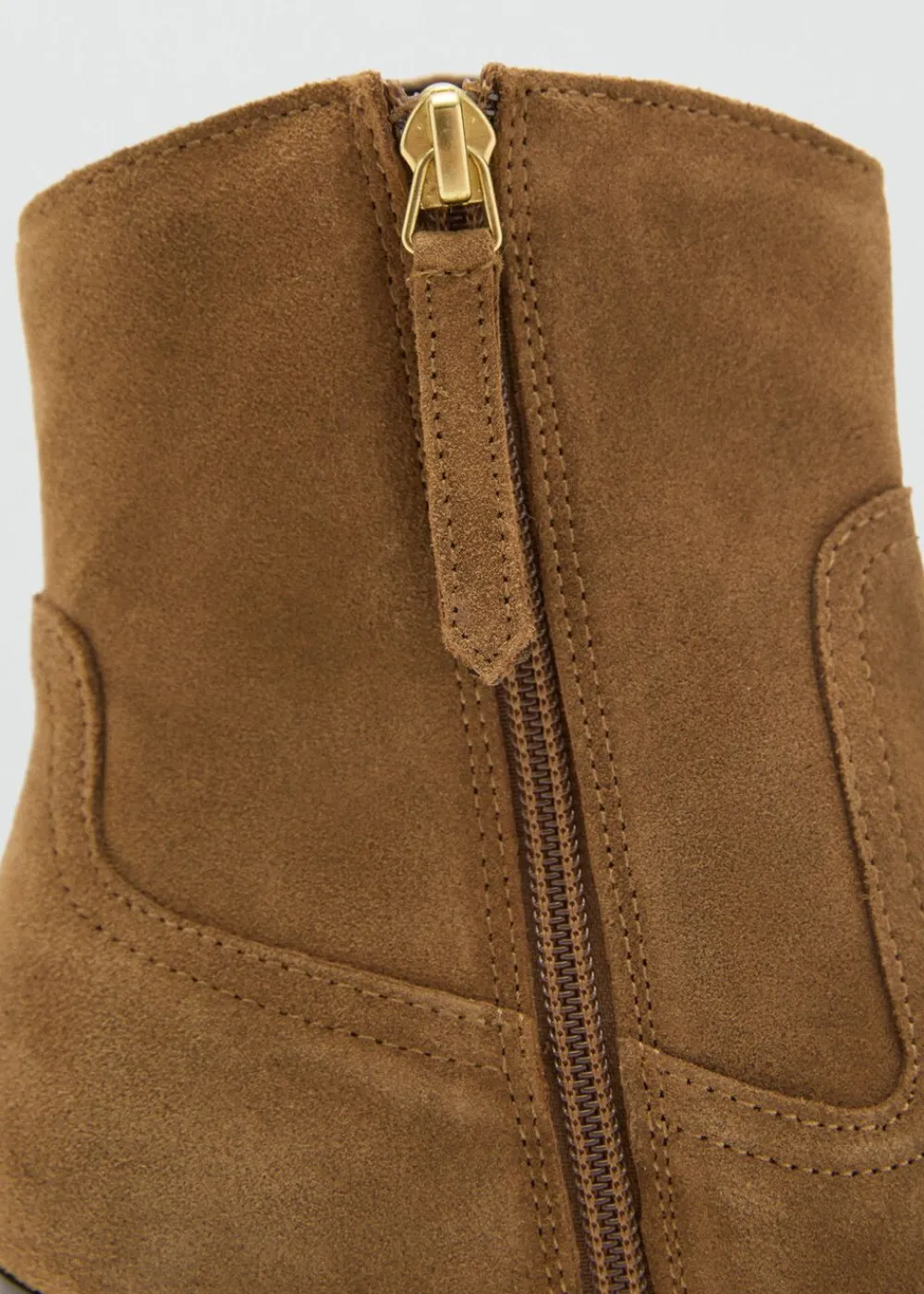 Dame MANGO Suede block-heel boots