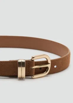 Suede leather belt>MANGO Clearance