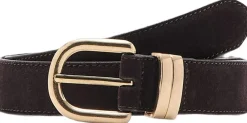 Dame MANGO Suede leather belt