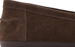 MANGO Suede penny loafers Dark brown Outlet